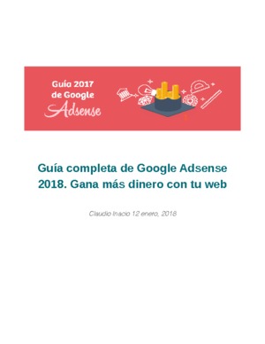 Guía completa de Google Adsense 2018